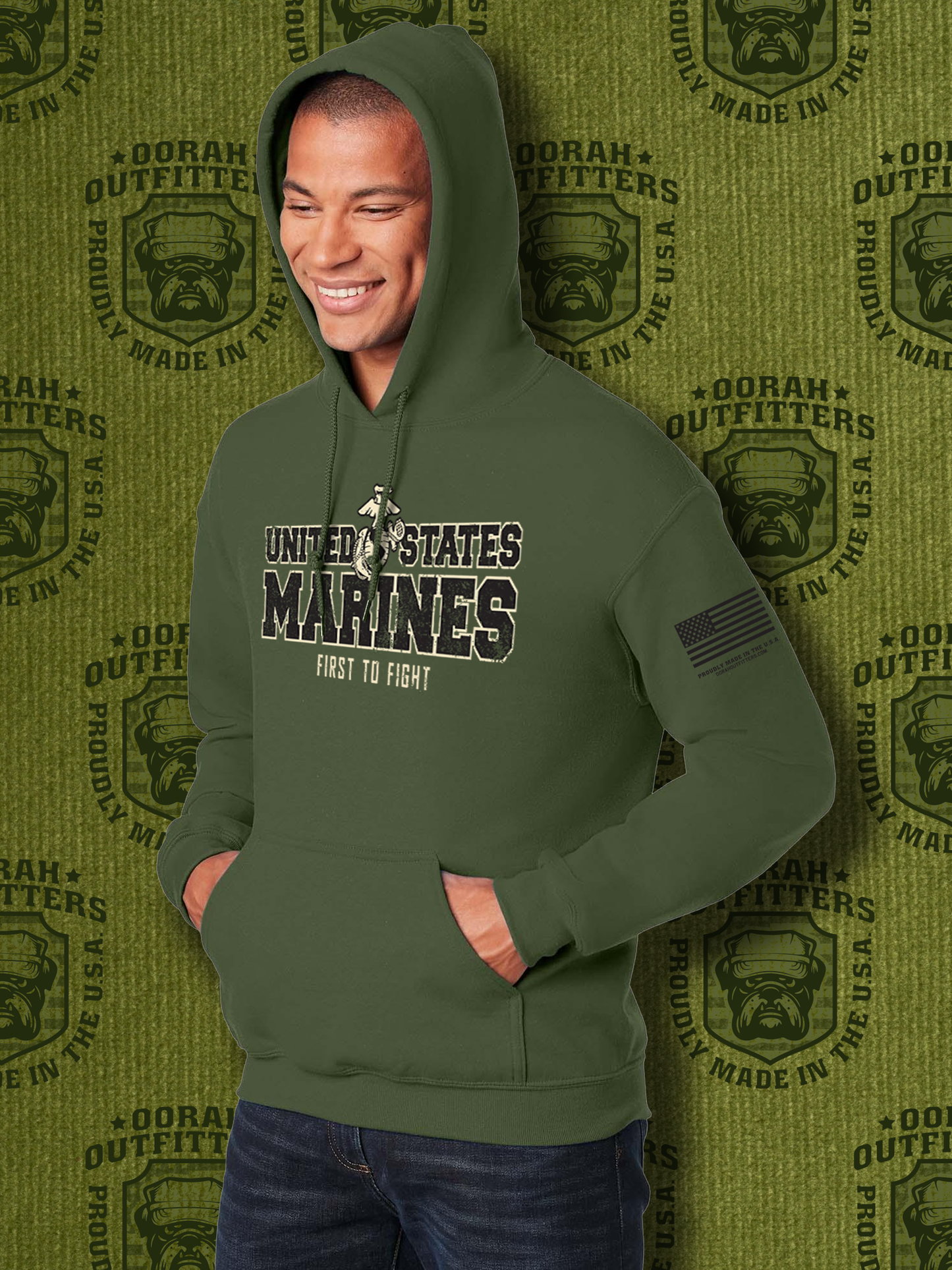 Oorah Outfitters United States Marines Blend™ Hooded Sweatshirt