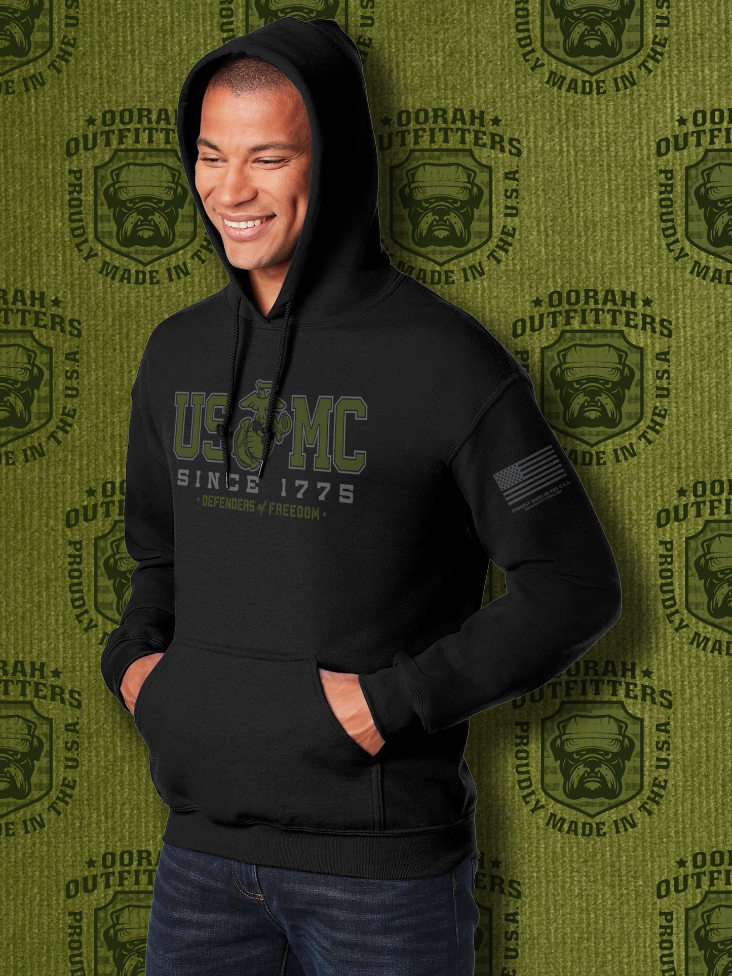 Oorah Outfitters US EGA MC Heavy Blend™ Hooded Sweatshirt