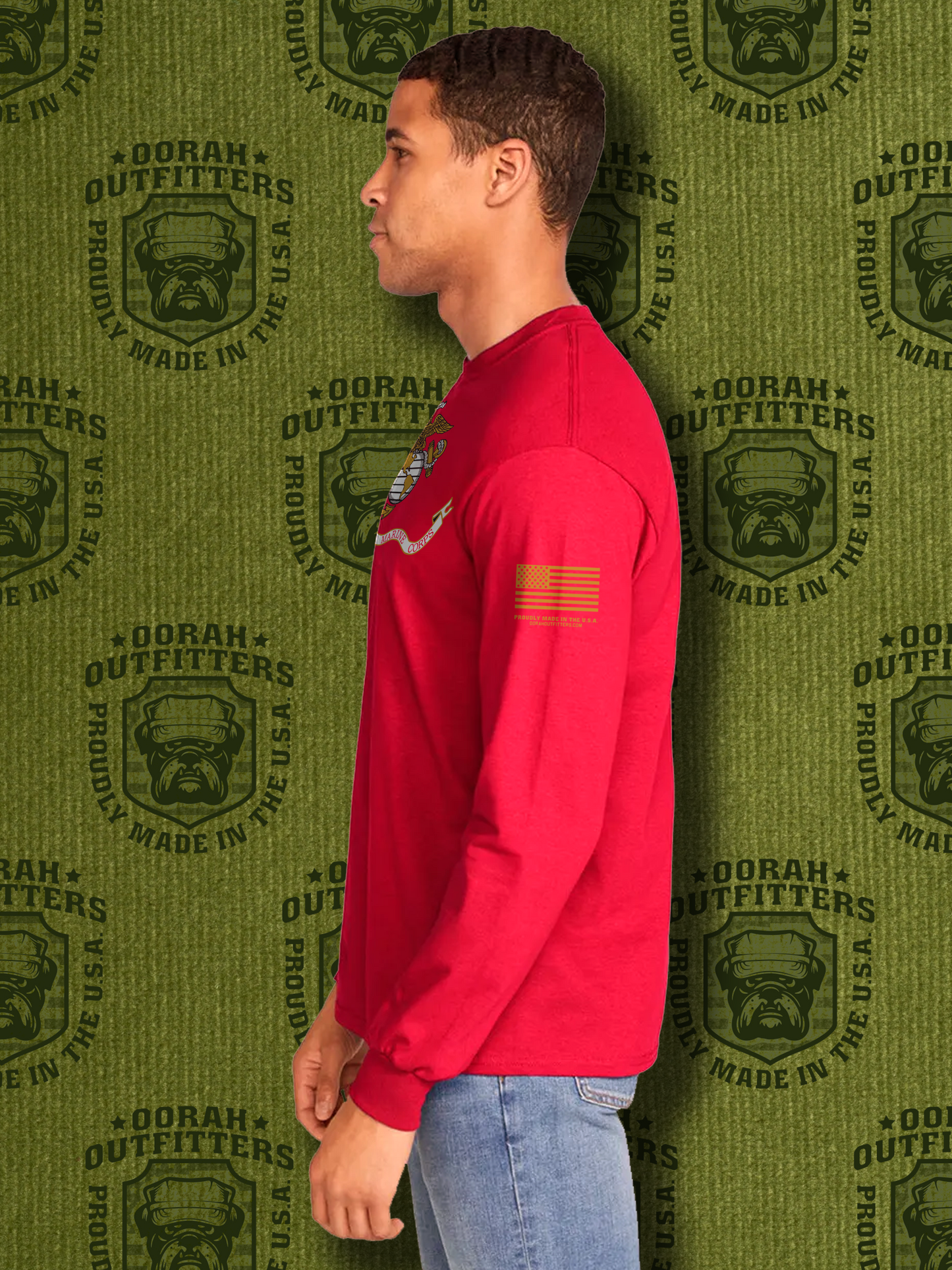 Oorah Outfitters USMC Banner Softstyle® Long Sleeve T-Shirt