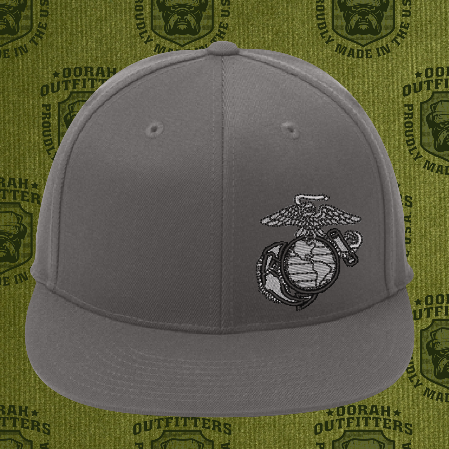 Oorah Outfitters USMC Flexfit 210® Flat Bill Cap