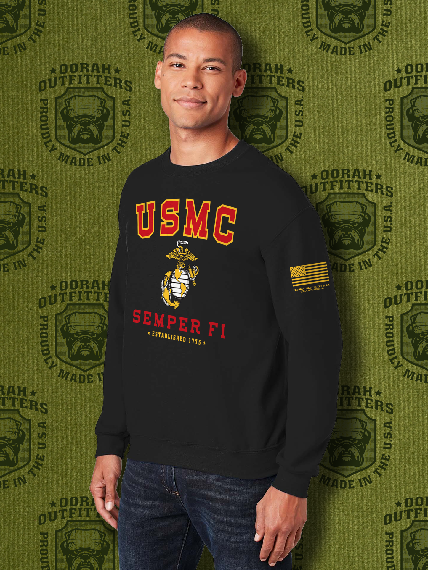 Oorah Outfitters USMC Semper Fi Heavy Blend™ Crewneck Sweatshirt