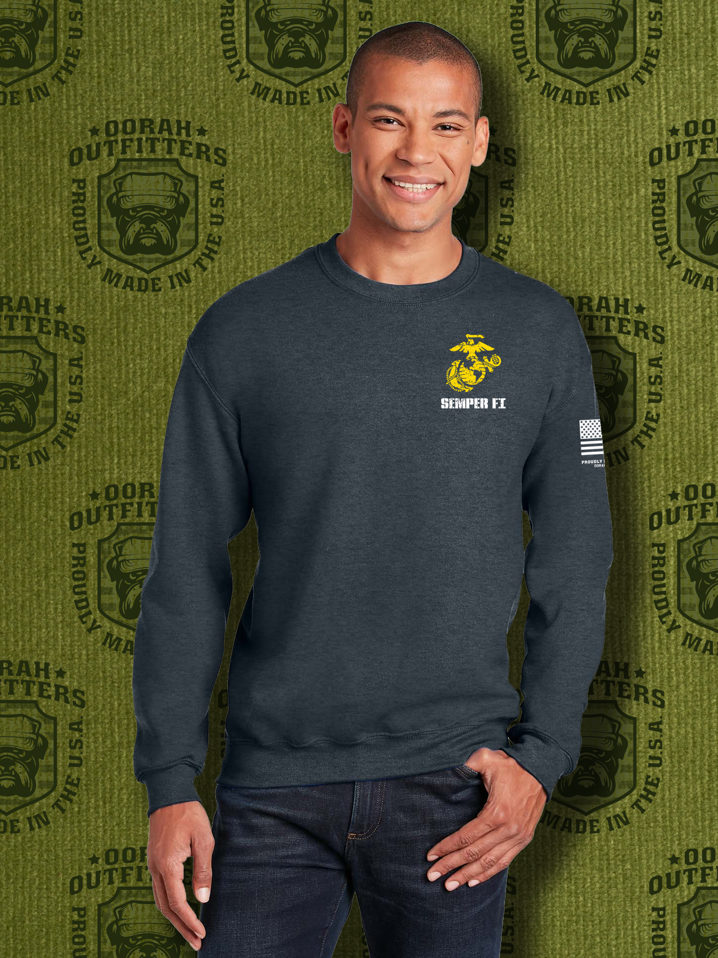 Oorah Outfitters Boot Camp Boots Heavy Blend™ Crewneck Sweatshirt