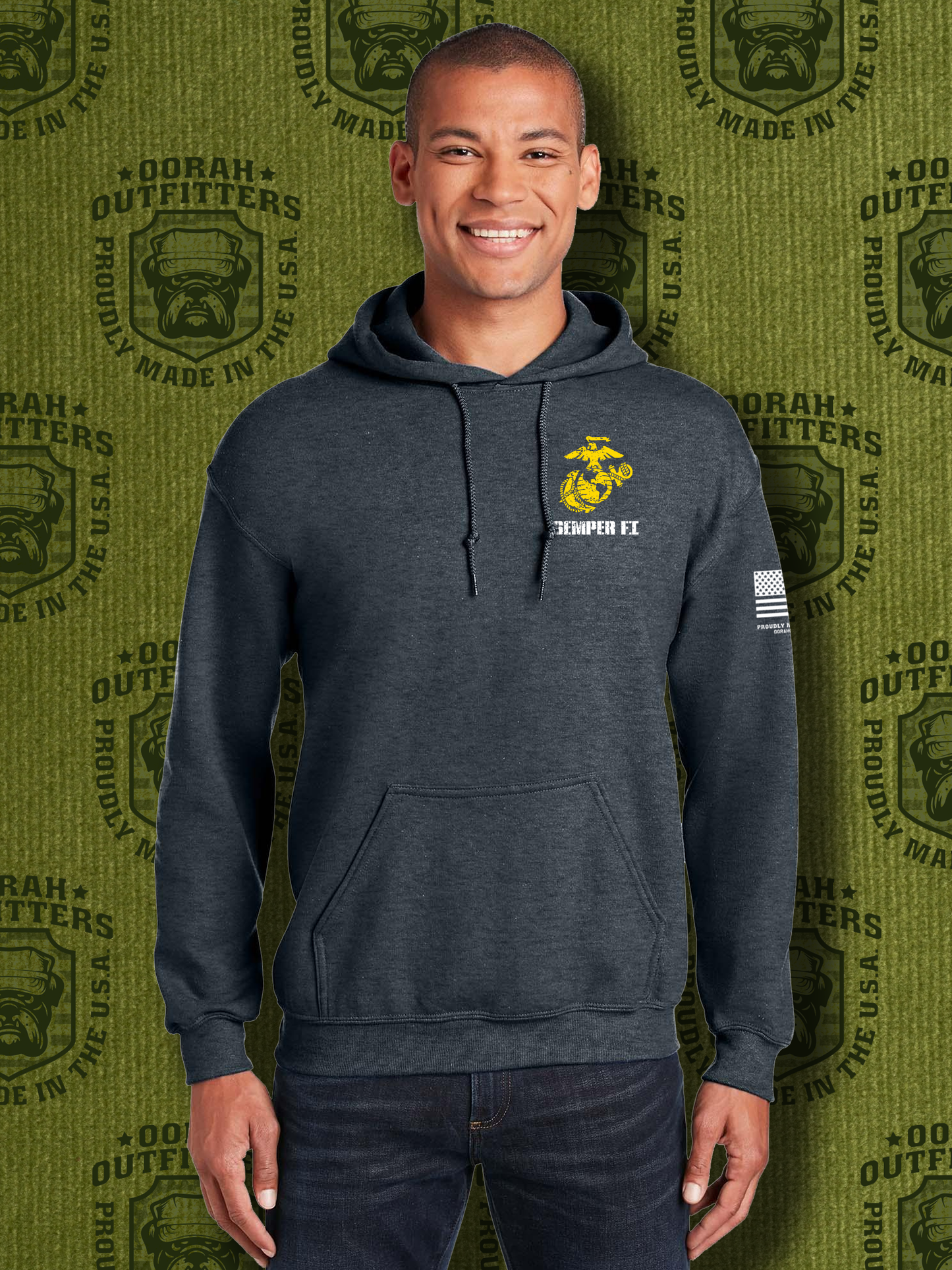 Oorah Outfitters Boot Camp Boots Heavy Blend™ Hooded Sweatshirt