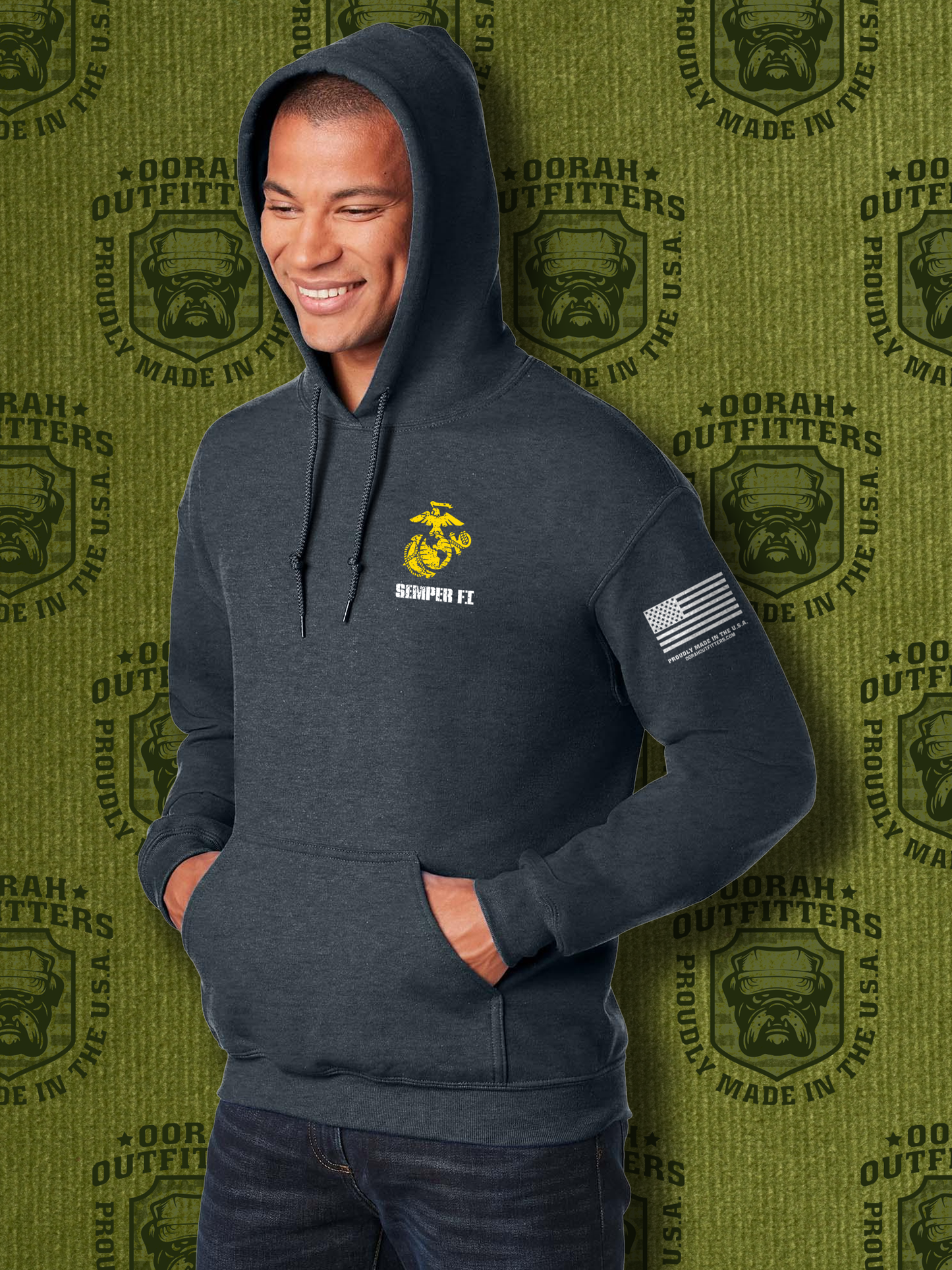 Oorah Outfitters Boot Camp Boots Heavy Blend™ Hooded Sweatshirt