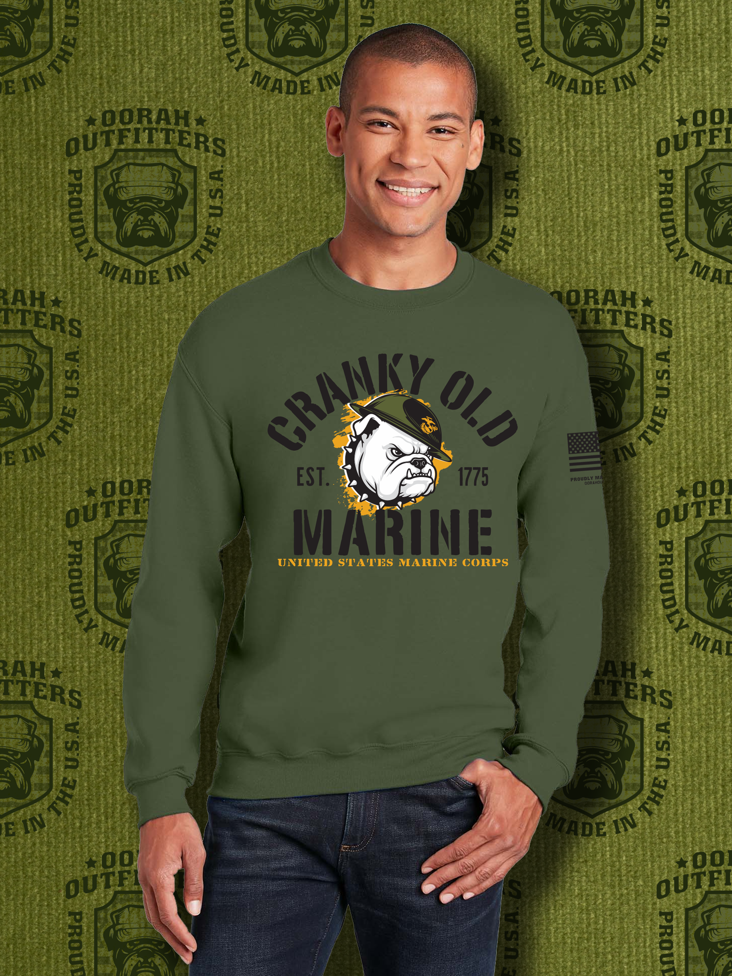 Oorah Outfitters Cranky Old Marine Heavy Blend™ Crewneck Sweatshirt