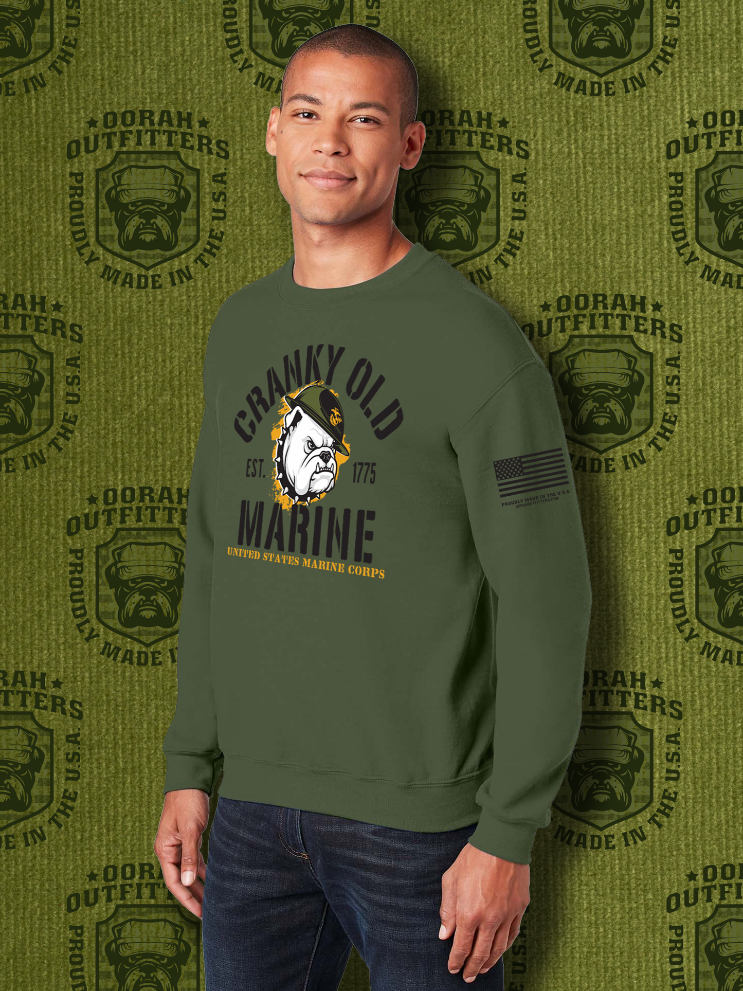 Oorah Outfitters Cranky Old Marine Heavy Blend™ Crewneck Sweatshirt