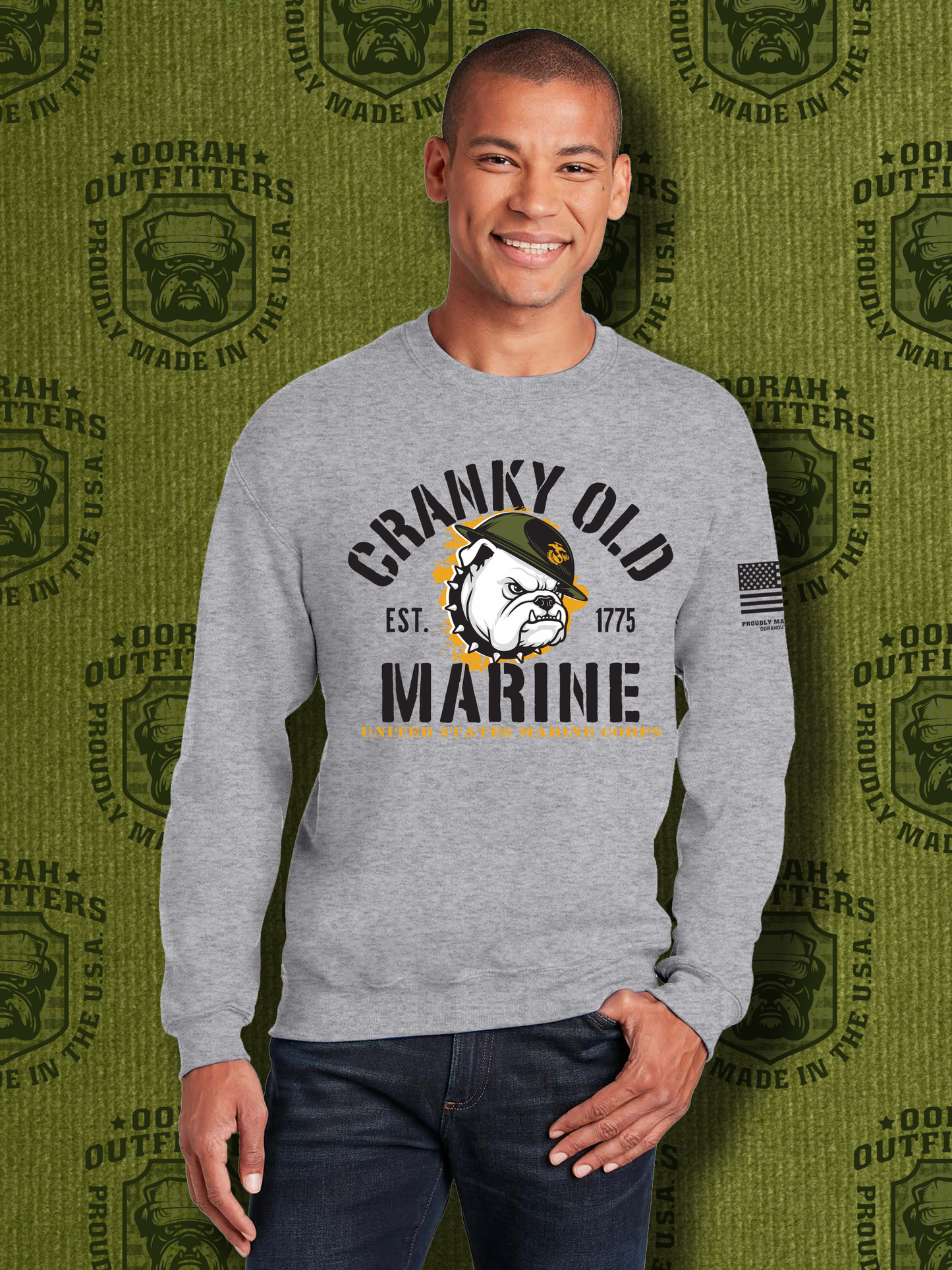 Oorah Outfitters Cranky Old Marine Heavy Blend™ Crewneck Sweatshirt