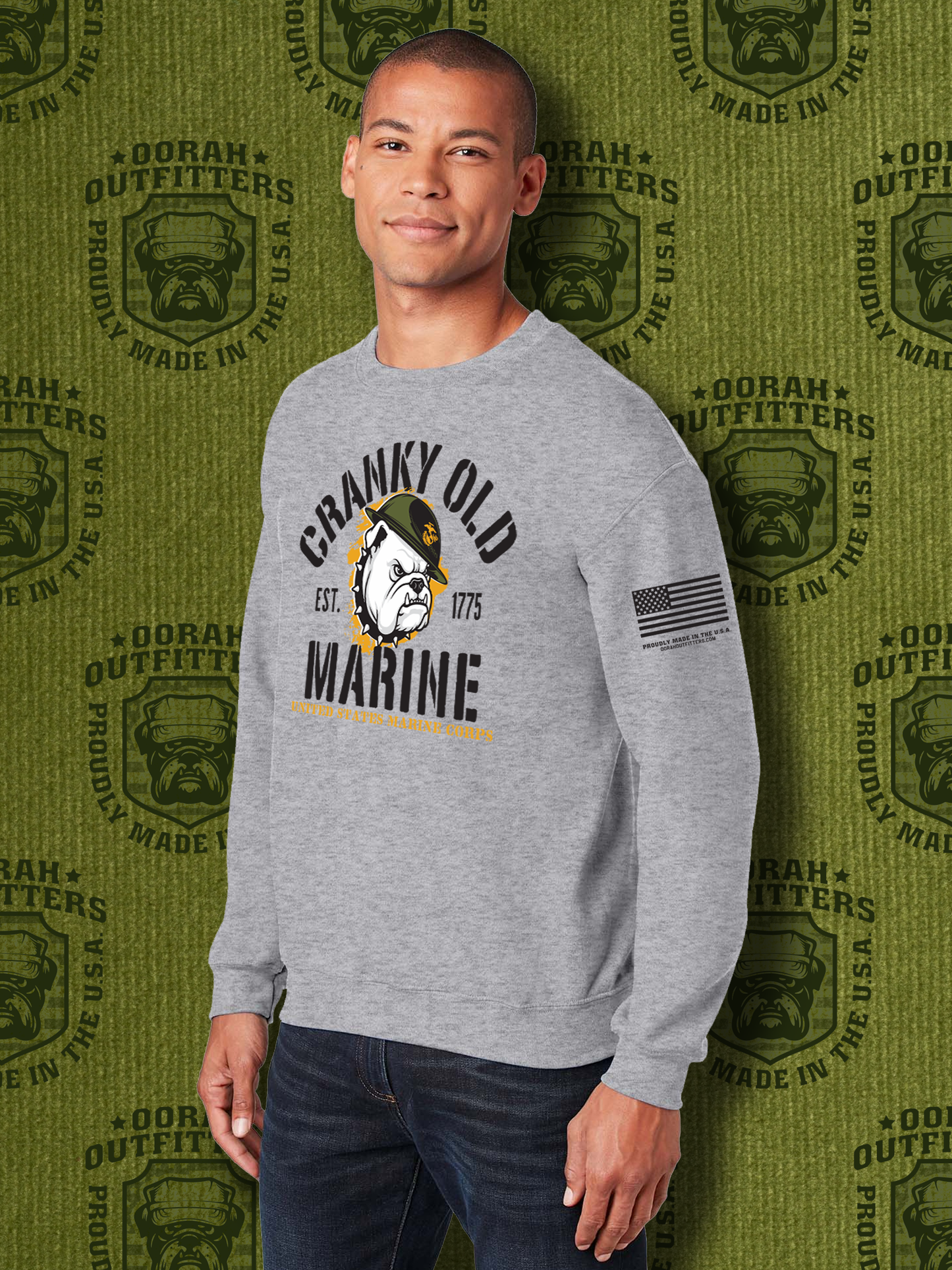 Oorah Outfitters Cranky Old Marine Heavy Blend™ Crewneck Sweatshirt
