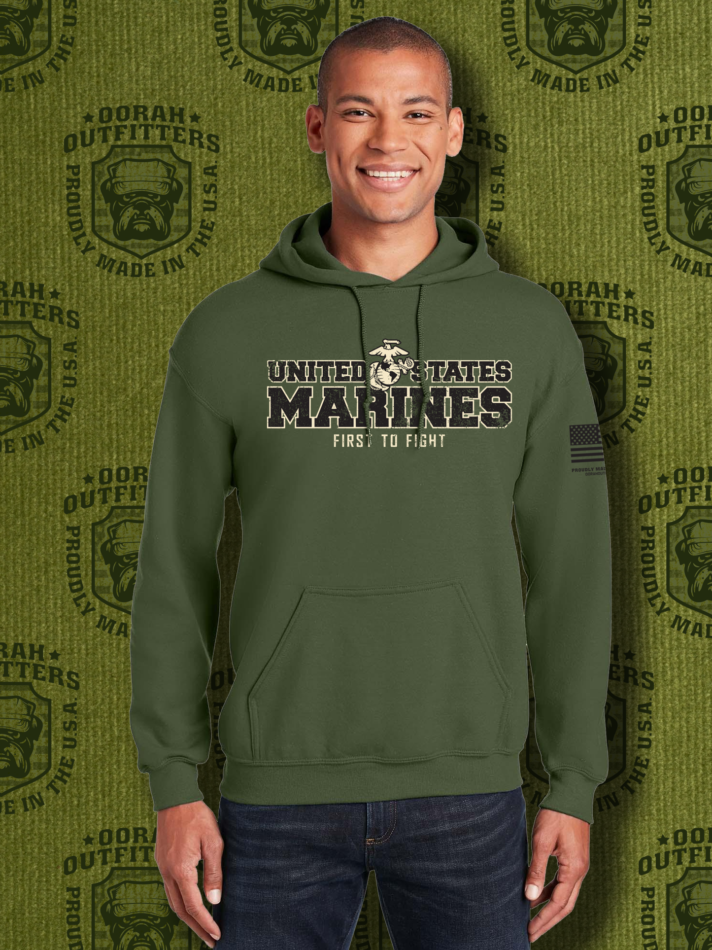 Oorah Outfitters United States Marines Blend™ Hooded Sweatshirt