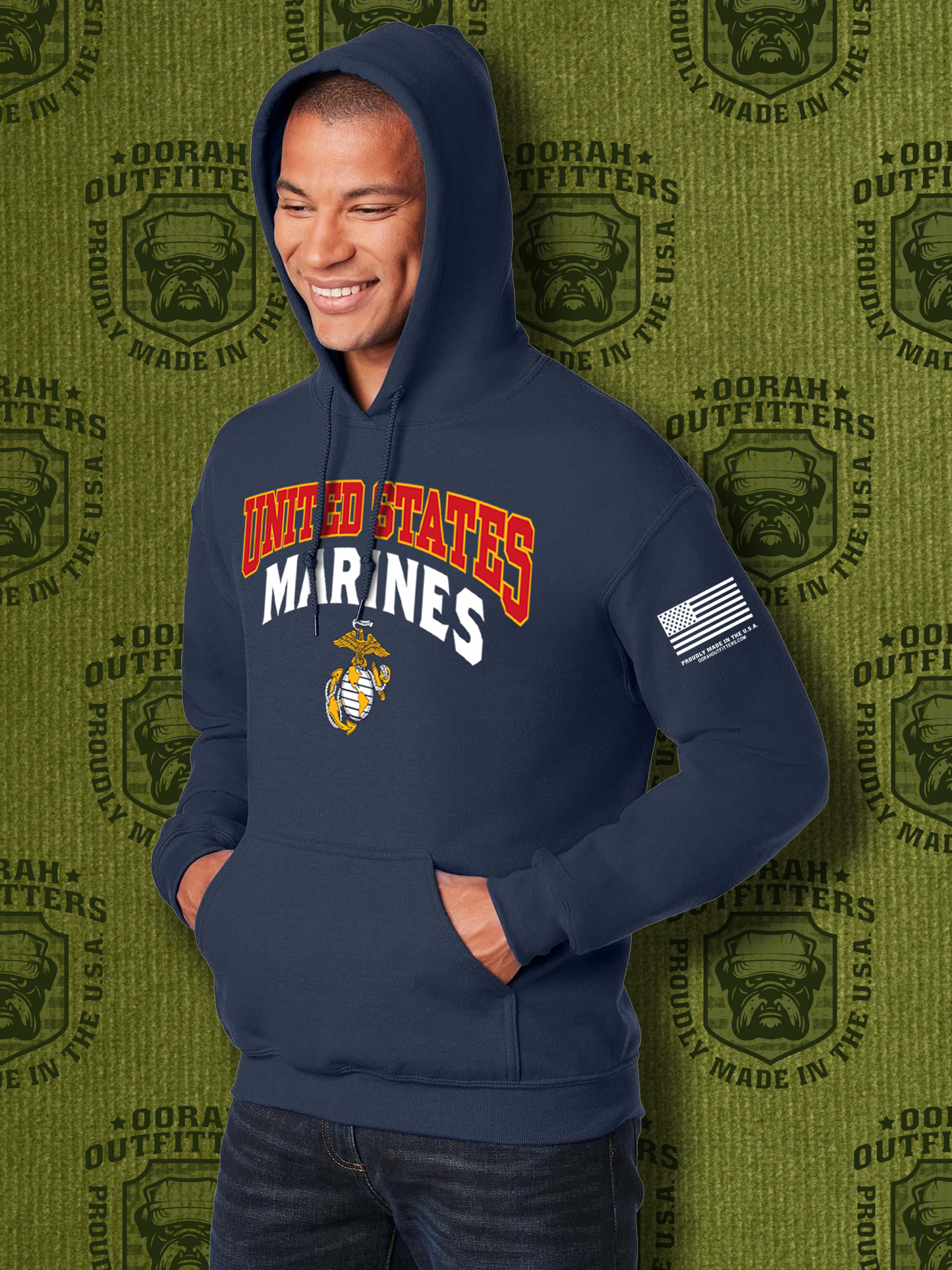 Oorah Outfitters USM EGA Heavy Blend™ Hooded Sweatshirt