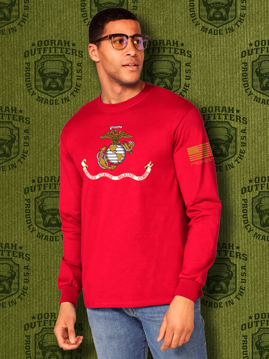 Oorah Outfitters USMC Banner Softstyle® Long Sleeve T-Shirt