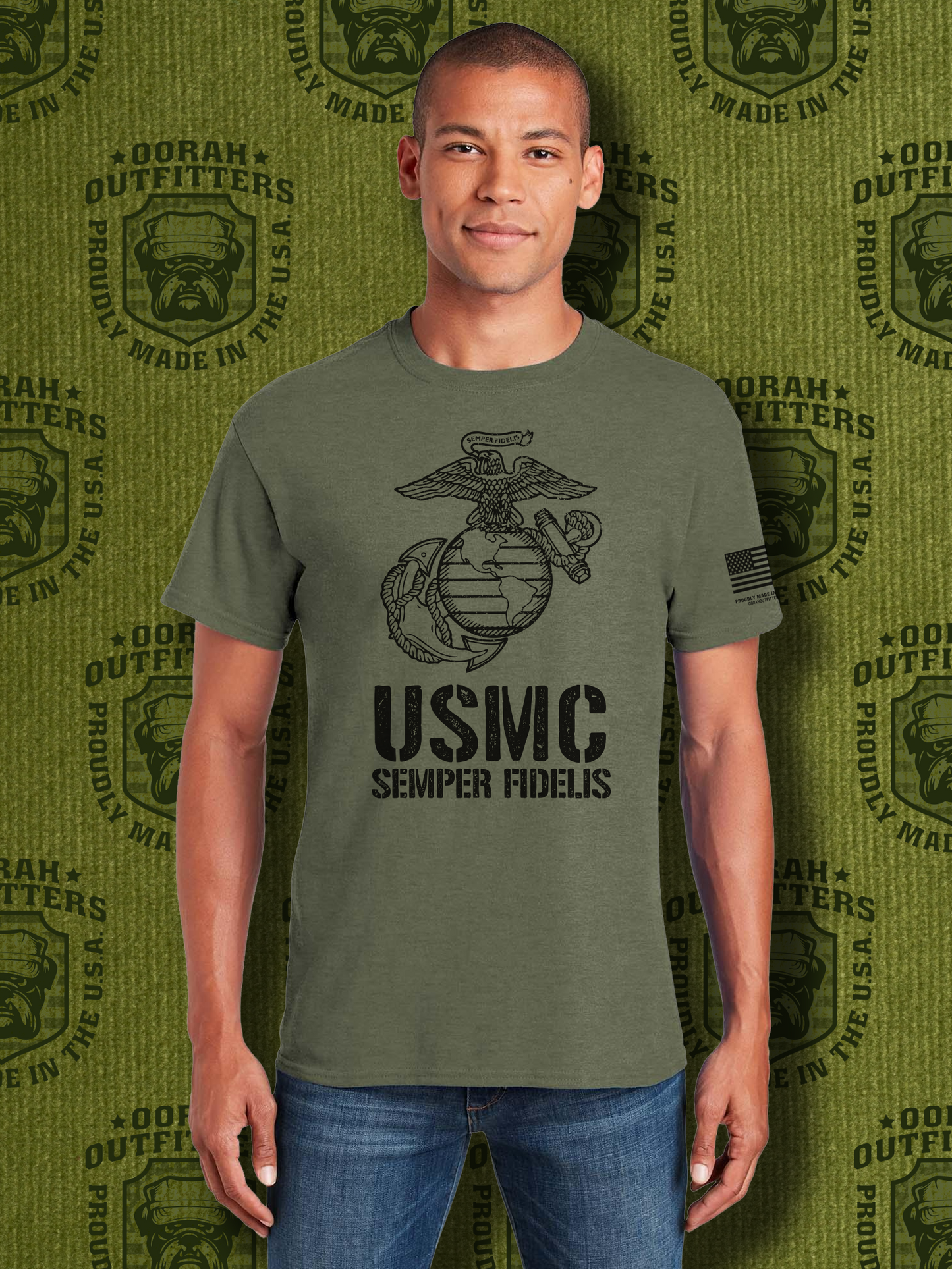 Oorah Outfitters USMC Stacked Softstyle® T-Shirt
