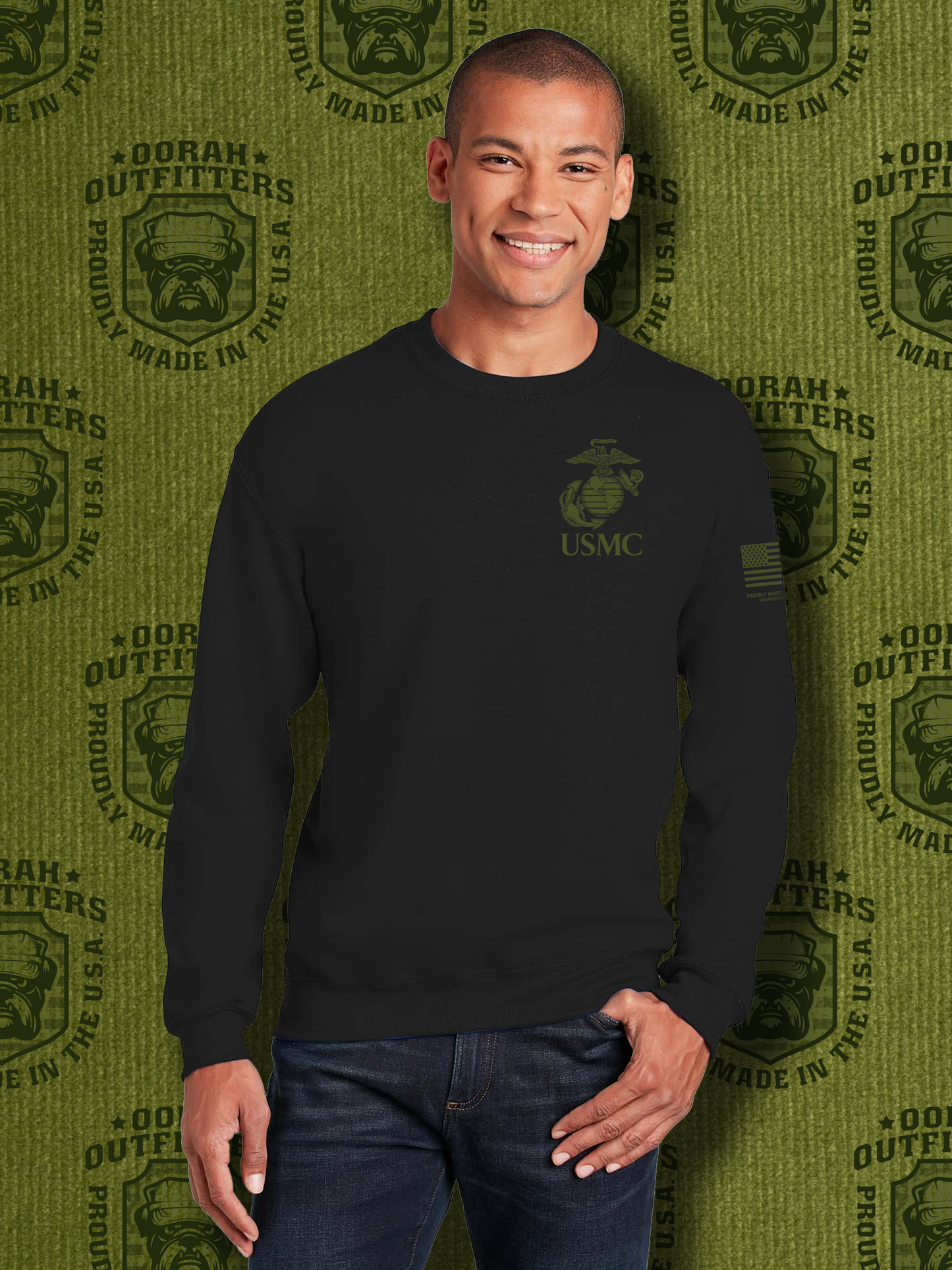 Oorah Outfitters USMC Classic Heavy Blend™ Crewneck Sweatshirt