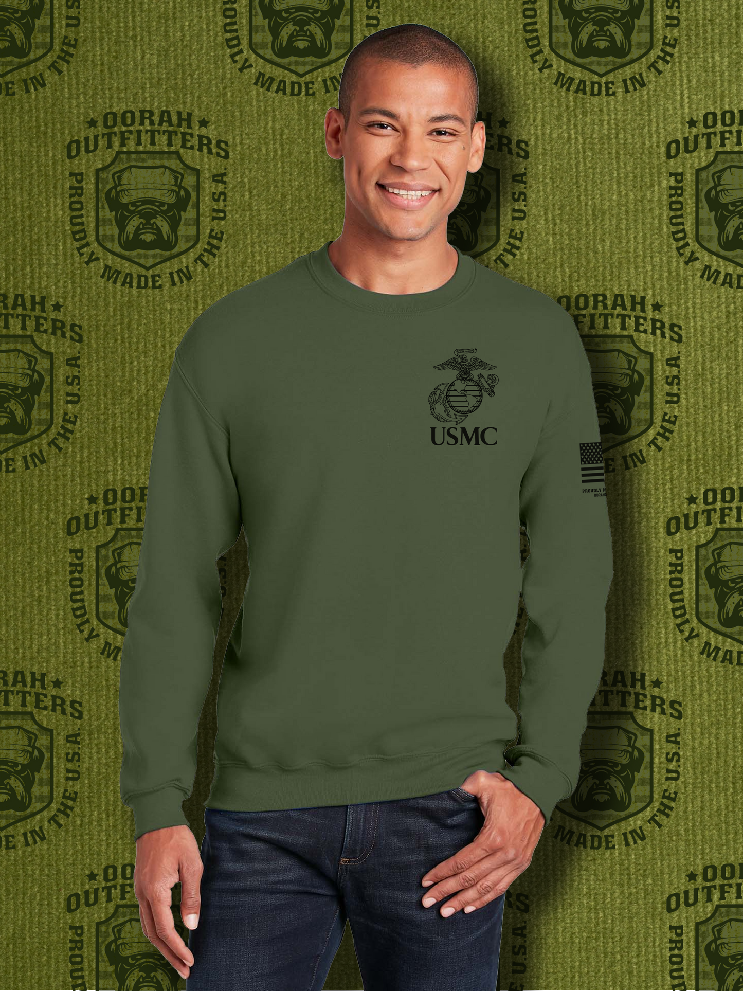 Oorah Outfitters USMC Classic Heavy Blend™ Crewneck Sweatshirt