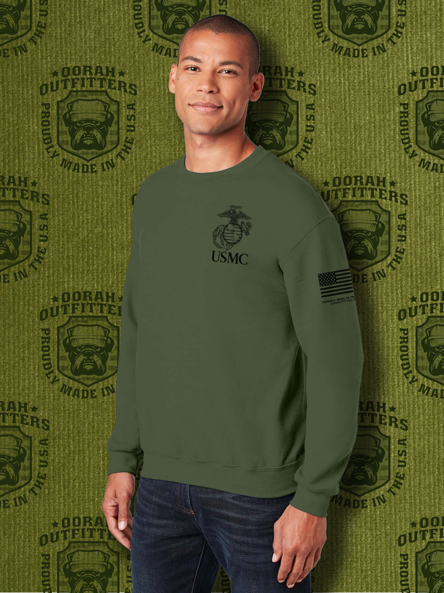 Oorah Outfitters USMC Classic Heavy Blend™ Crewneck Sweatshirt