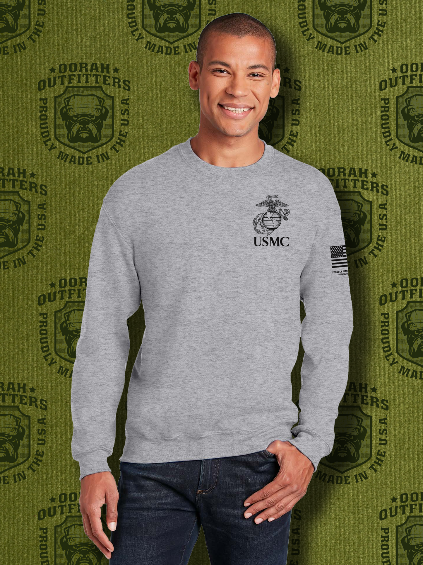 Oorah Outfitters USMC Classic Heavy Blend™ Crewneck Sweatshirt