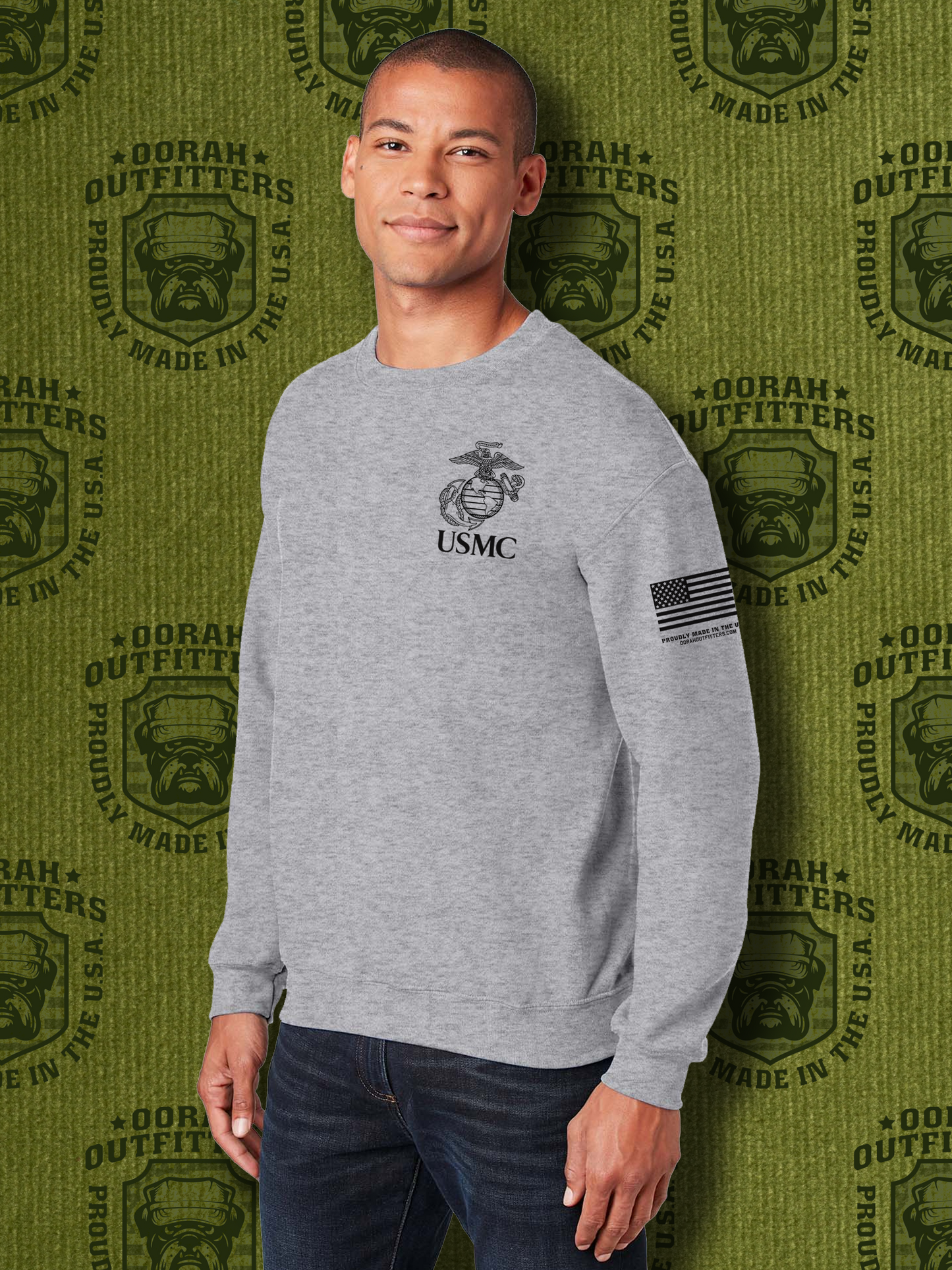Oorah Outfitters USMC Classic Heavy Blend™ Crewneck Sweatshirt