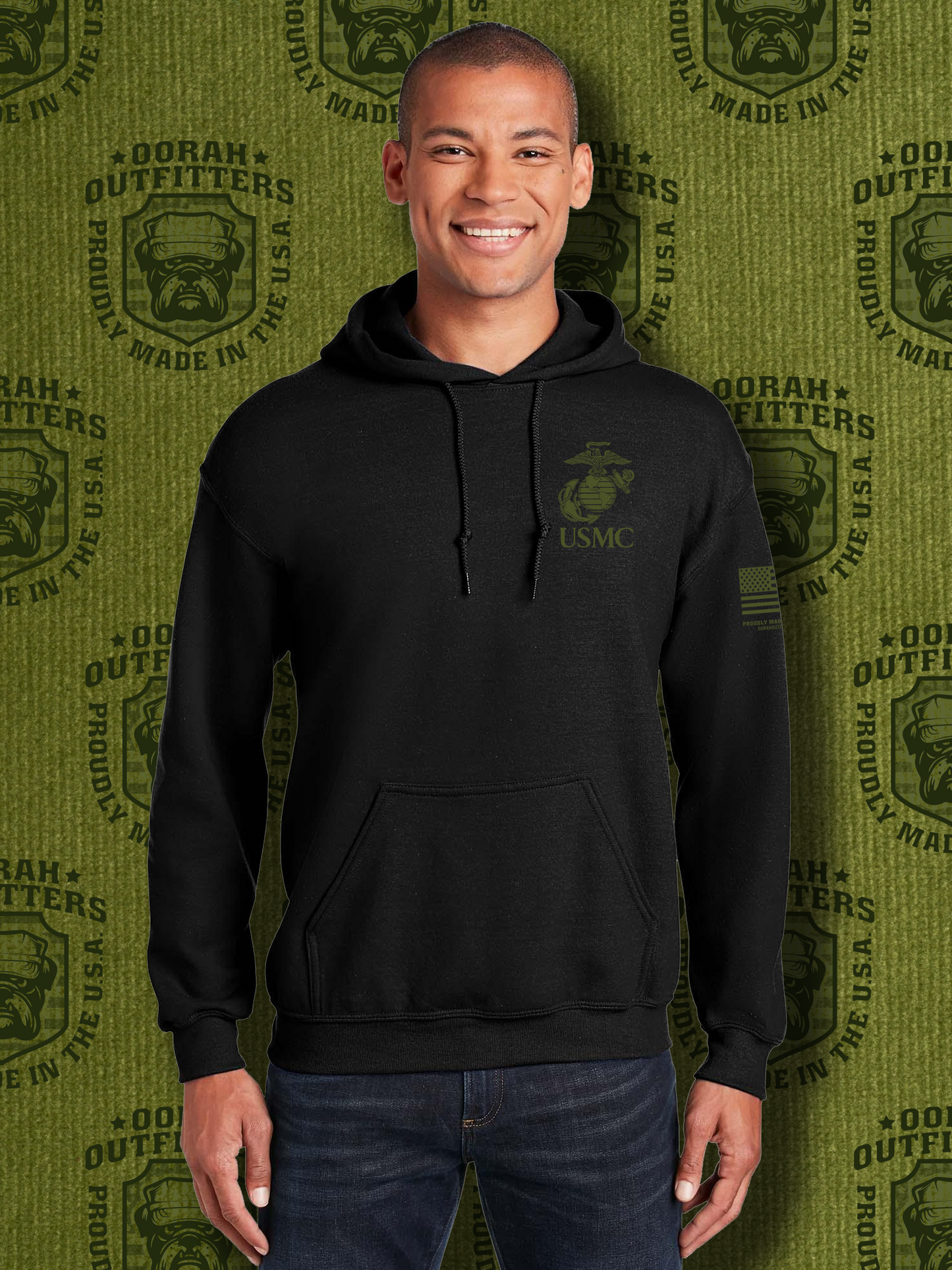 Oorah Outfitters USMC Classic Heavy Blend™ Hooded Sweatshirt
