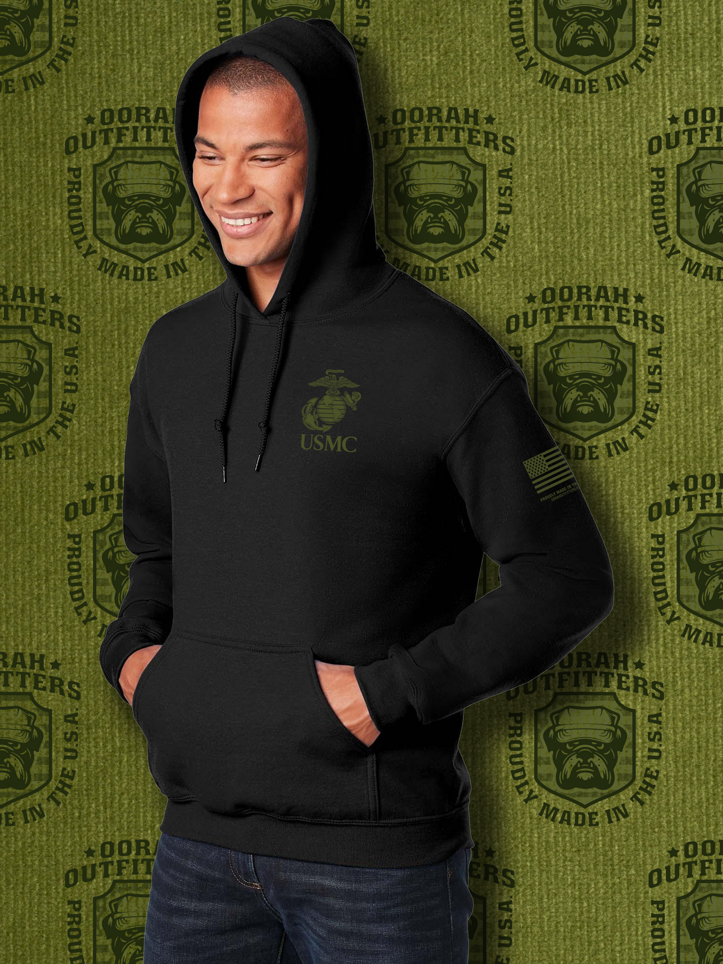 Oorah Outfitters USMC Classic Heavy Blend™ Hooded Sweatshirt