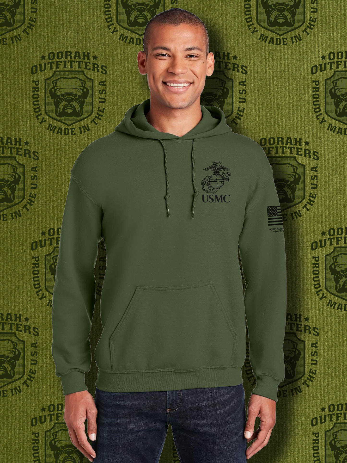 Oorah Outfitters USMC Classic Heavy Blend™ Hooded Sweatshirt