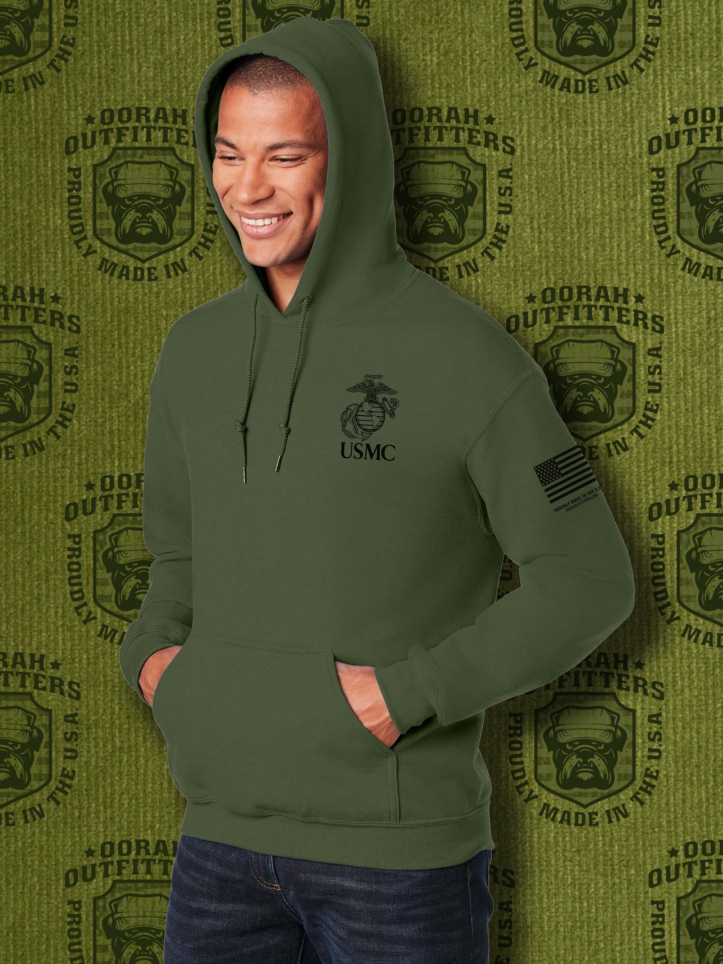 Oorah Outfitters USMC Classic Heavy Blend™ Hooded Sweatshirt