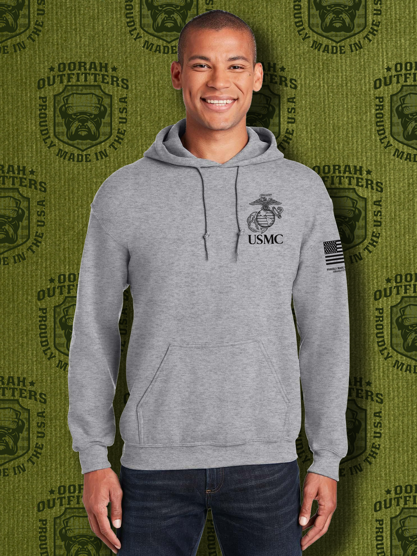 Oorah Outfitters USMC Classic Heavy Blend™ Hooded Sweatshirt