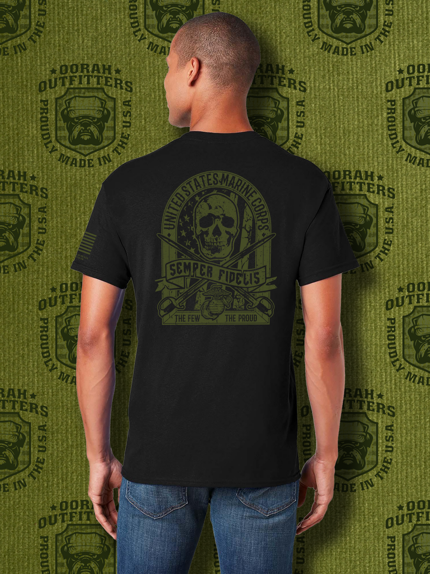 Oorah Outfitters Flag Skull Softstyle® T-Shirt