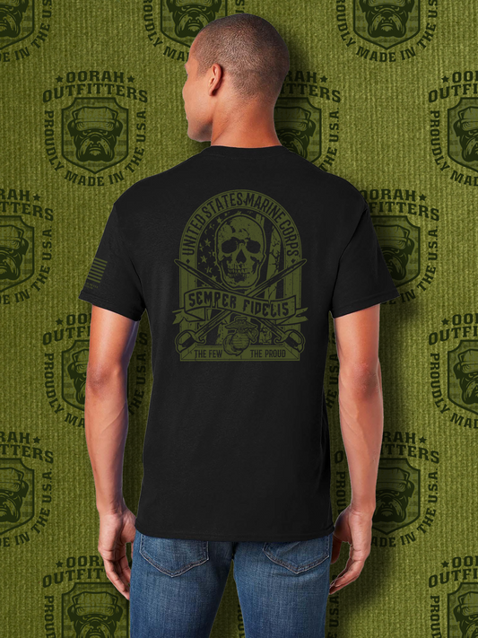 Oorah Outfitters Flag Skull Softstyle® T-Shirt