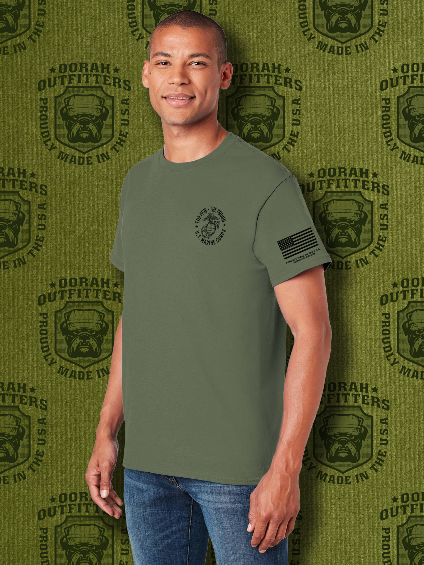 Oorah Outfitters Flag Skull Softstyle® T-Shirt