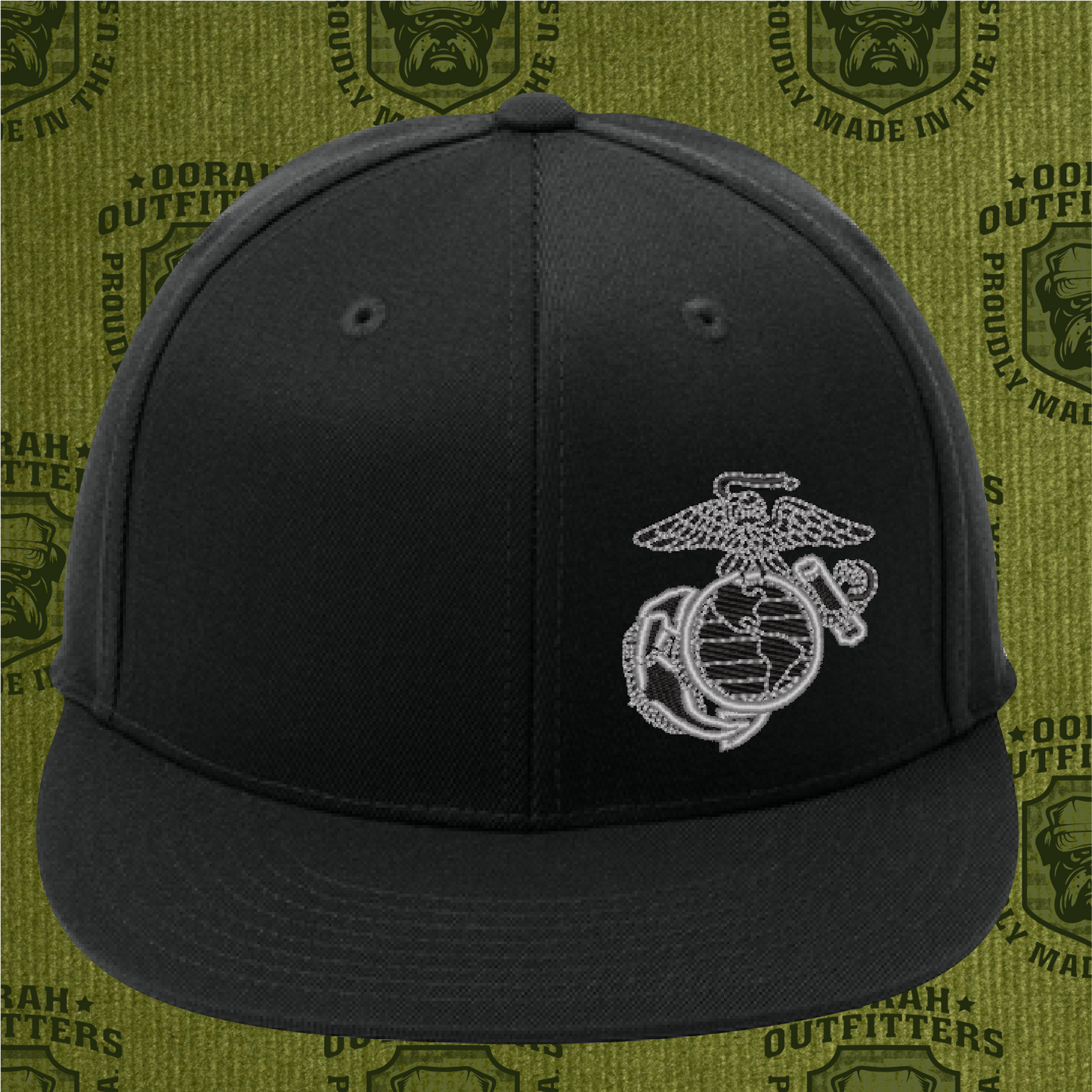 Oorah Outfitters USMC Flexfit 210® Flat Bill Cap